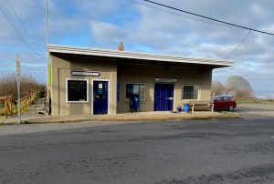 Outside front of the hall